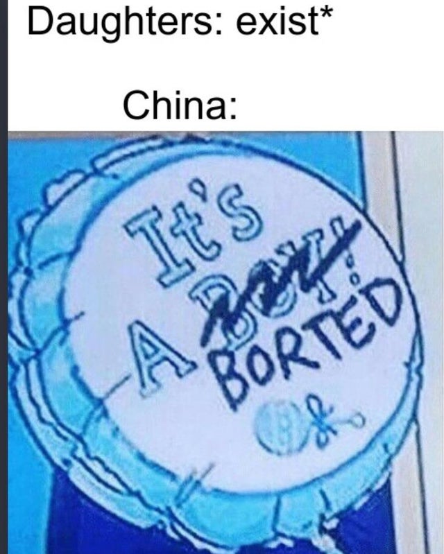 Their population is about to deflate, good job China